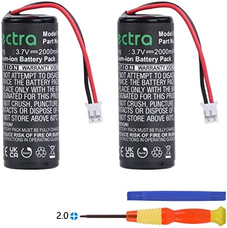 Tectra 2-Pack LIS1441, LIP1450 батерија компатибилна со Sony PS3 PlayStation 3 Поместете го контролорот за движење Cech-ZCM1E, Cech-ZCM1U