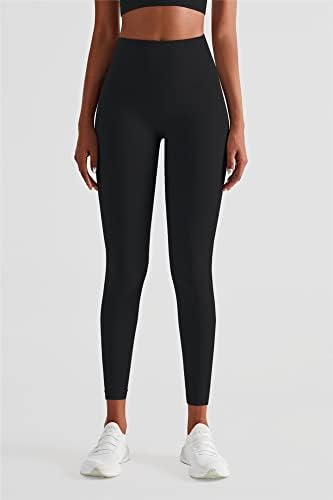 Алтилен мека мека висока половината јога панталони за жени, сквоти за тренингот Атлетски салата за атлетски теретани - 25 инчи