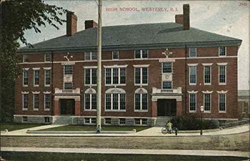 Средношколско училиште, Род Ајленд Р.И. Оригинална античка разгледница