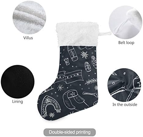 Пимилагу Дудл Русија Травел Божиќни чорапи 1 пакет 17,7 , виси чорапи за Божиќна декорација