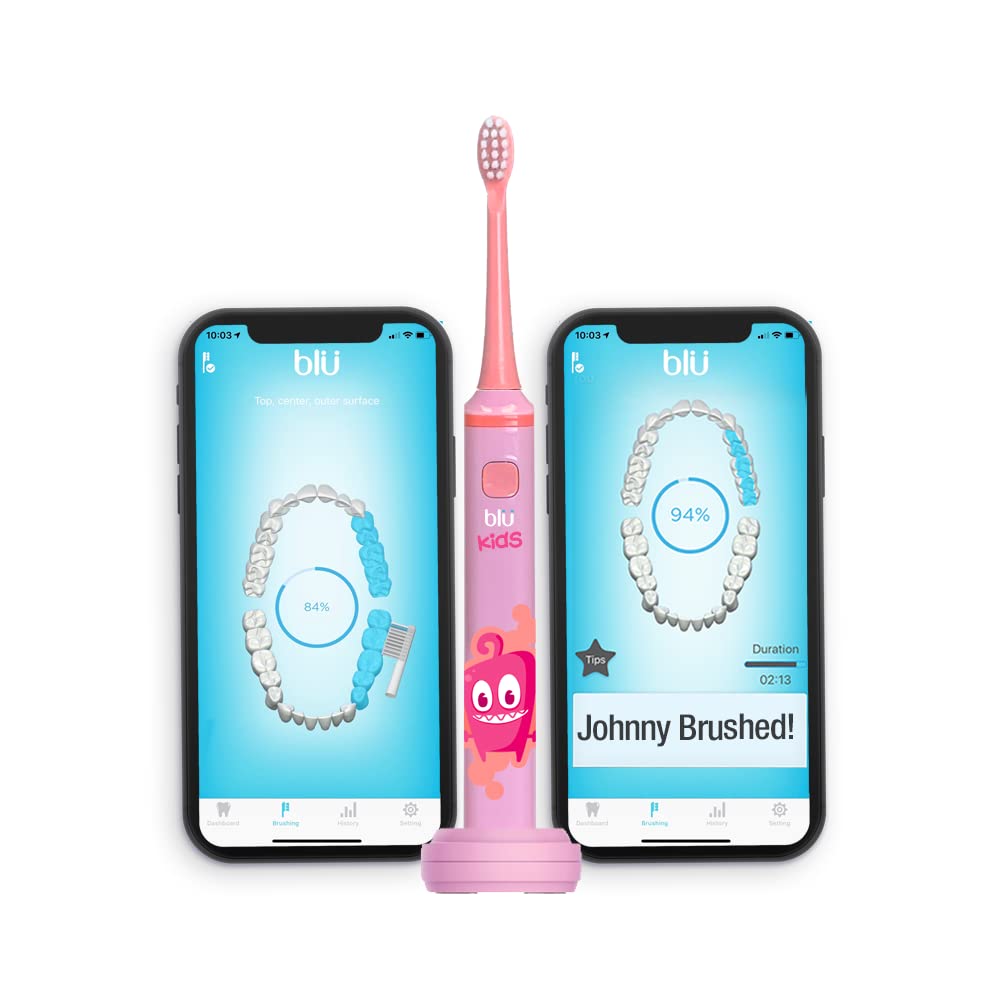 Blu Smart Bluetooth овозможи четка за заби за деца со апликација за следење во живо за да ги научи децата здрави навики за четкање, да споделите резултати со вашиот стоматол?