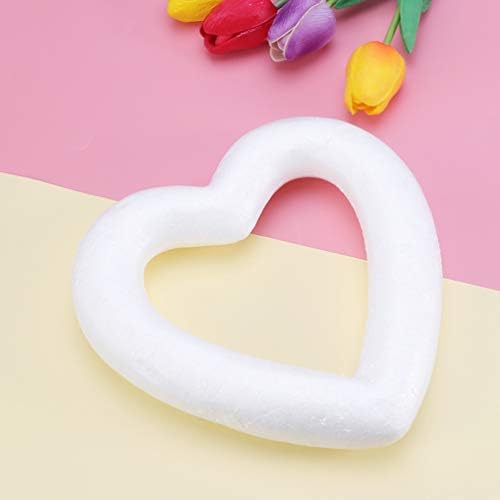 Детска играчки за валилик 24 парчиња сликарство бела пена отворена срцева пена прстен DIY уметност цртање боење шупливо loveубовно