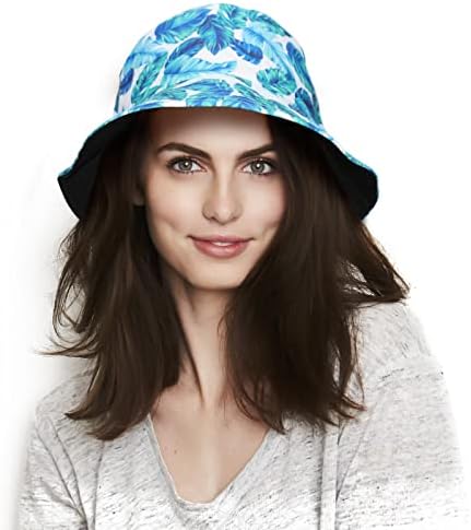 Littlemax корпа капа за жени мажи тинејџери реверзибилна двојна страна носат отворено рибарска капа сонце капаче лето патување пешачење