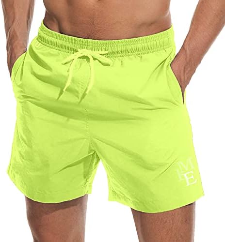 vxsvxm шорцеви на плажа пливање Брзи суви костуми за капење со машка постава/странични џебови