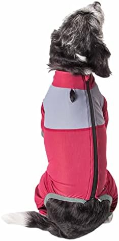 Куче Хелиос ® „Тркач на опашка“ лесен 4-насочен погон за дишење целосна телесна перформанси за кучиња за кучиња, x-large, црвено