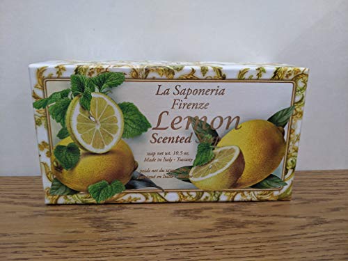 Ла Сапонерија Фиренца-Сапун Со Мирис На Лимон-10,5 Унци од Сапонифицио Артигијанале Фиорентино. Луксузни Еден Рачно Изработени Сапун Бар.