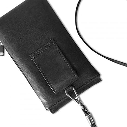 Science Element Element Science Ge ni u s телефонски паричник чанта што виси мобилна торбичка црн џеб