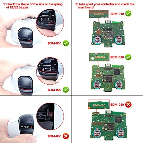 Extrerate зелена замена Комплетно поставени копчиња TouchPad Декоративна трим Школка компатибилна со PS5 контролер BDM-010 BDM-020-Контролорот