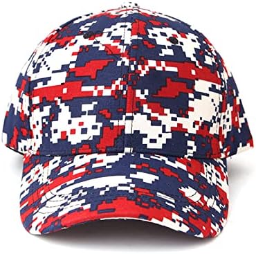 SSDXY камо бејзбол капа мажи жени бејзбол капа летен камуфлажа лента неконструиран памук прилагодлива тато капа