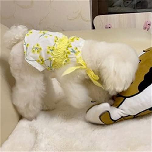 Облека за домашно миленичиња Хокаи, симпатично кученце здолниште кутре лето цветно принцеза здолниште