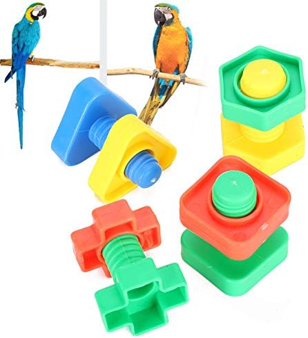 SYH&засилувач;AQYE 3set Птица Гризе Играчки Залак Џвакање Завртки Шарени Обука Вежба Играчки За Папагали Папагали Птици Мали Миленичиња