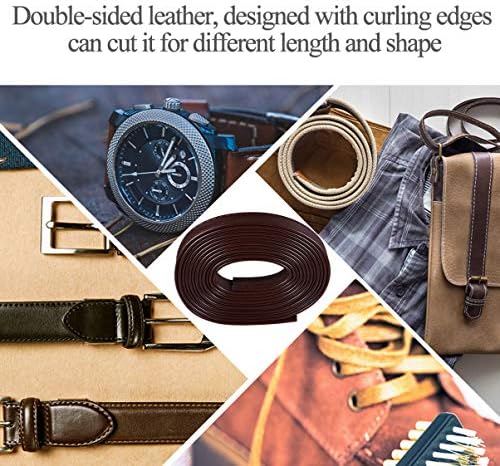 Започнете додатоци за чанти кафеава торба со тота од 3 2cm x diy faux кожа лента кожа кожен ремен кожен каиш за занаетчиска