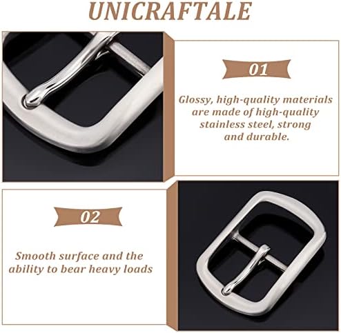 Unicraftale 2 парчиња не'рѓосувачки челик ролери 76мм прилагодливи токи игла за закопки за кожен ремен ролери за валјак за