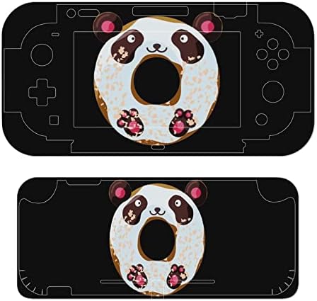 Смешни налепници за панда крофни со целосна обвивка за затрупани налепници на кожата, компатибилни за Nintendo Switch