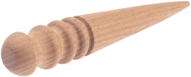 Мулти -големина Дрво лизгачка алатка за кожа, цврсто дрво за палење на дрво за полиран раб професионална кожна занаетчиска алатка за работа