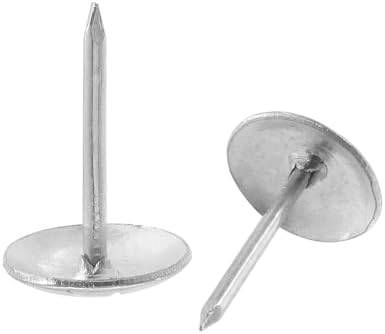 Bivethoi 120 PCS тапацир тапаци, 7/16 DIA антички сребрен метален палец мебел мебел за нокти за домашни декоративни DIY проекти
