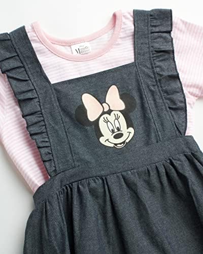 Севкупниот фустан на Мини глувчето на Дизни девојче- Маица со кратки ракави од 2 парчиња