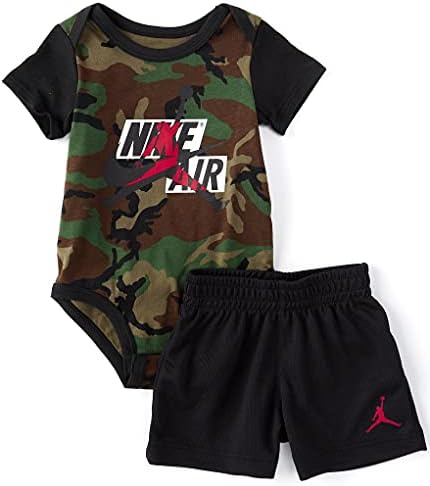 Jordan Jordan Baby Boys Scompman Classic Camo Bodysuit & Solid Shorts 2 Piece Set