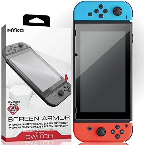 Оклоп на екранот на Nyko - Заштитник на екран на калено стакло од 9H за Nintendo Switch
