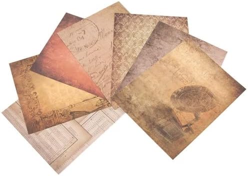 Гроздобер декоративна занаетчиска хартија подлога, 14 листови со еднострана хартија за белешки 6 x8, хартија за позадина на позадината