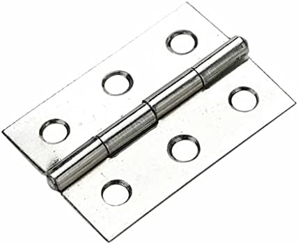 SDGH 20 парчиња сребрен не'рѓосувачки челик 6 дупки за монтирање на задниот дел од 2,5 инчи долга шарка на задник