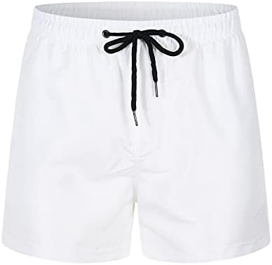 Менс памук еластична половината за влечење шорцеви со лесен баги салон на плажа краток удобно спорт што работи кратко-панта