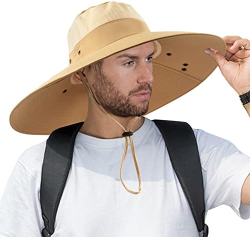 Супер широка риболов капа upf 50+ Сонце сафари капа со отстранлив облик на лице на вратот