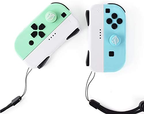 LightPro Animal Crossing Prossing Ships Симпатични капачиња за џојстик за Nintendo Switch Joy-Con и Switch Lite Controller, меки силиконски аналогни стапчиња за стапчиња поставени за копче за контролори