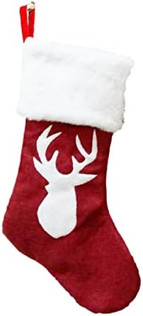 Bestonzon 4pcs Божиќна чорапска торба за подароци за подароци декор нејасни чорапи за зафаќање нејасни чорапи Персонализирани Божиќни