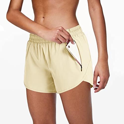 Миашуи Краток ракав Теловии за жени Еластични шорцеви Атлетски џебови кои трчаат на половината женски меки пижами за жени