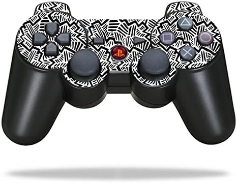 MOINYSKINS кожата компатибилна со Sony PlayStation 3 PS3 контролор на налепници на налепници Апстрактно црно