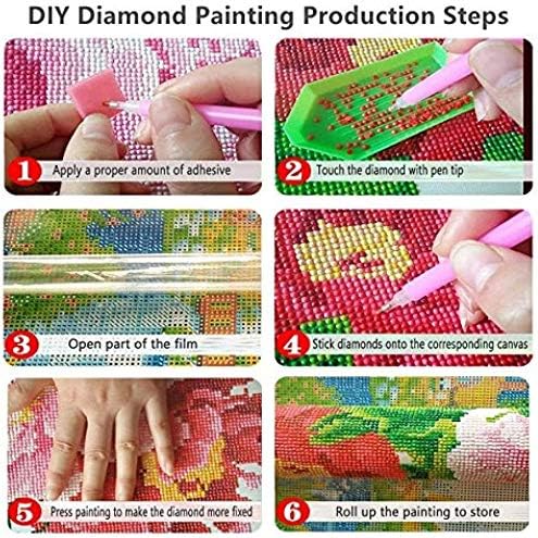 DIY 5D дијамантски сликарство комплети со целосна вежба за вежбање, слика за занаетчиски занаетчиски занает за домашен wallид, елени