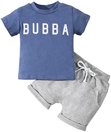 Адокиоти Шорцеви за бебиња поставени летни облеки со букви отпечатоци на резервоарот без ракави и шорцеви Обични облеки за момче