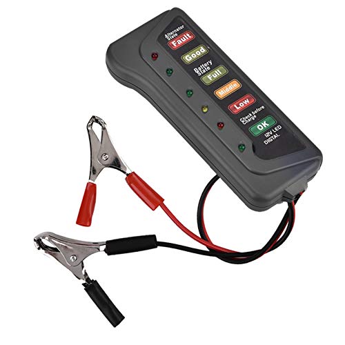 Проверувач на тестер на батерии, 12V 15A моторцикл тестер за оптоварување на батерии Анализатор на автомобили Дигитален монитор