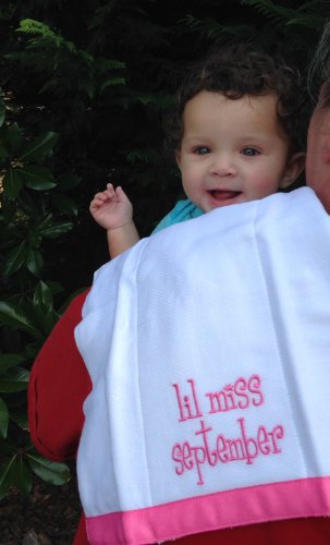 Лил Мис во февруари идна убавина кралица за бебиња, памучна крпа од крпа - сет од 2