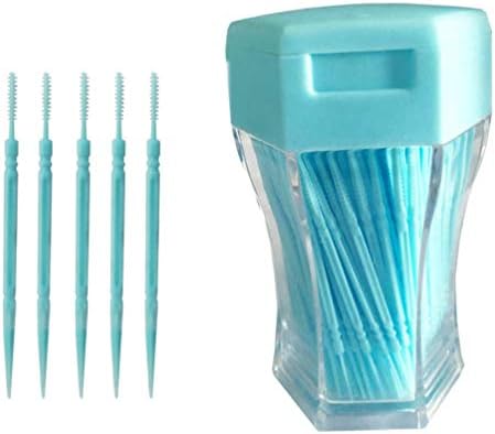 Alremo Xinghuang - 200 парчиња пластична чепкалка за заби со двојна глава заби заби за заби орални стапчиња интердентални пикови