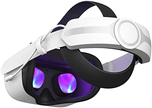 Лента за глава со пакет на батерии за Oculus Quest 2, Apzdy 5000mAh Брзо полнење VR моќност, лесна тежина со прилагодлива елитна лента