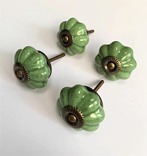 Рачка На Кабинетот НА Гудпиг, керамика копчиња за Фиоки Од Тиква Гроздобер ,Knмички Копчиња За Врати За Внатрешен Декор Кујна