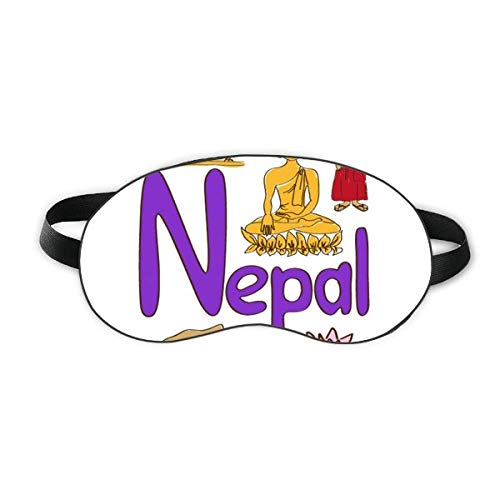 Непал Национален симбол обележје на обележје на очите на очите на очите мека ноќно следење на слепите сенка