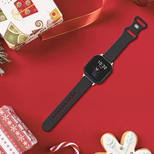MINGMC компатибилен со Gizmo Watch Band замена за деца, 20мм премиум меки силиконски спортски шари за шема, прилагодлив Gizmo Watch Band,
