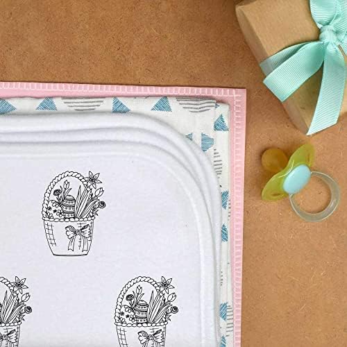 Азида „Велигденска корпа и цвеќиња“ крпа за бебиња/миење