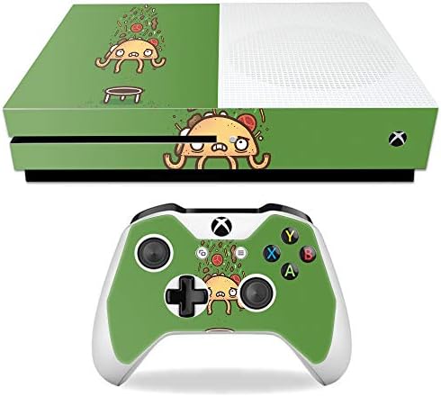 MOINYSKINS Кожата компатибилна со Microsoft Xbox One S - Taco Trampoline | Заштитна, издржлива и уникатна обвивка за винил декларална