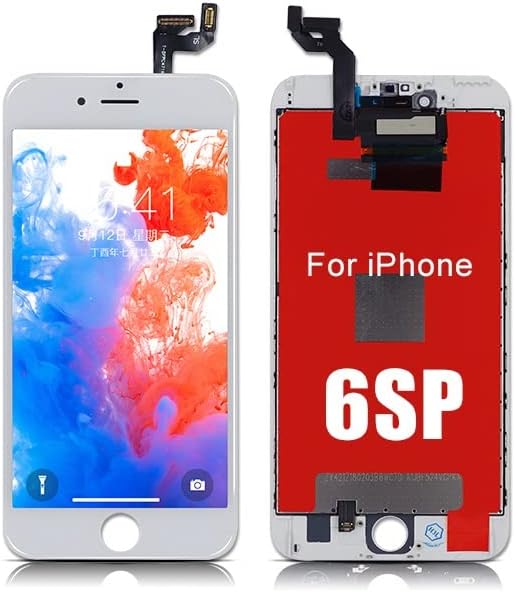 Лцд-Дисплеј ЗА Iphone 6S Плус Дигитализатор На Екран На Допир, 5,5 Инчен Дисплеј Целосно Склопување СО 3d Допир Со Алатки За Поправка И Калено Стакло Бело