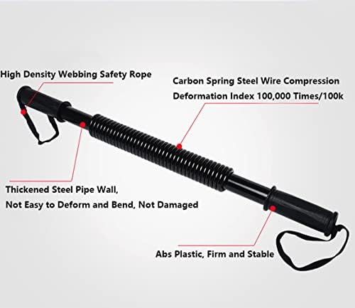 Braves Power Twister Bar Arm Erepery Опрема за лесна фитнес опрема Обука за јачина на јачина на задебелен wallид на цевки издржлив 30-60 килограми