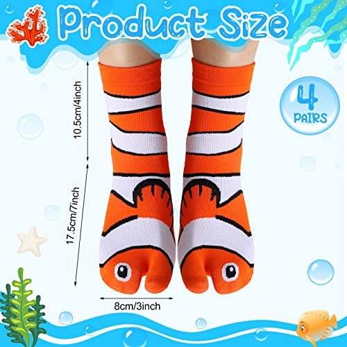Neer 12 пара океанско море, смешни новини за новини чорапи, памучни флип -флоп чорапи унисекс таби чорапи Сплит пети риби чорапи чорапи чорапи