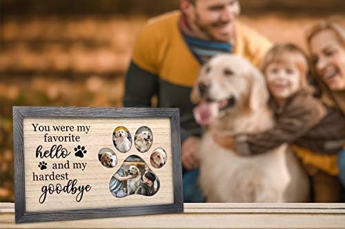Гениј Патка Миленичиња Меморијален Подарок-Сеќавање Слика рамка 9x13 Со Шепа Печатење Форма, Сочувство Подароци За Губење На Куче Мачка