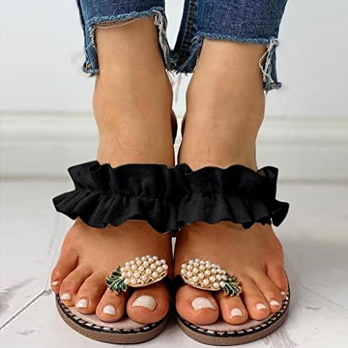Сандали од udуданел женски peиркаат пети со низок клин на секси симпатична дијамантска ринестон накит летни сандали за жени