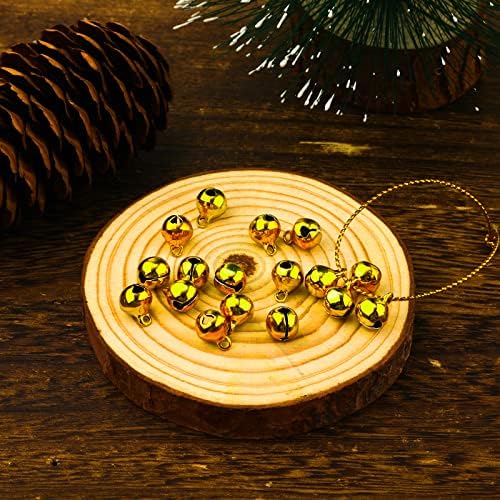 200 парчиња Божиќни Ѕвона од Џингл, 0,31 инчни Занаетчиски Ѕвона Мал Метален Божиќен Декор Мини Ѕвона За Занаети Украси За Новогодишна