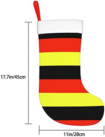 Божиќни чорапи на Аугенстер Германско знаме Германија Германија двострано камин што виси чорапи