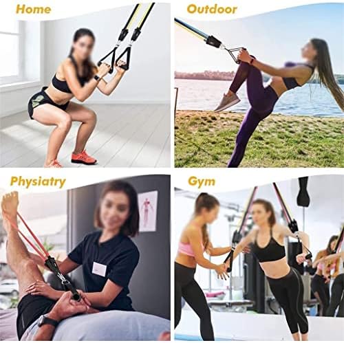 Обновите за отпорност на YTYZC Поставете бодибилдинг вежба за вежбање домашни тренинзи за вежбање спортски спортски тренинг преносна фитнес
